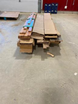 9 BOXES OF ASSORTED COLOR HARDWOOD FLOORING