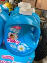 FOUR OF 4.7 LITRE BOTTLES OF FLEECY FRESH AIR CONCENTRATED FABRIC SOFTENER