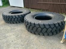 PAIR OF TRIANGLE 21.00 x R35 RADIAL PAYLOADER / ROCK TRUCK TIRES, MODEL TB526S