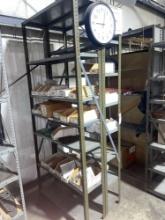 (2) Metal Shelves & Contents