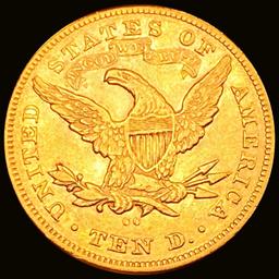 1877-CC $10 Gold Eagle CHOICE AU