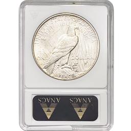 1927-D Silver Peace Dollar ANACS MS61