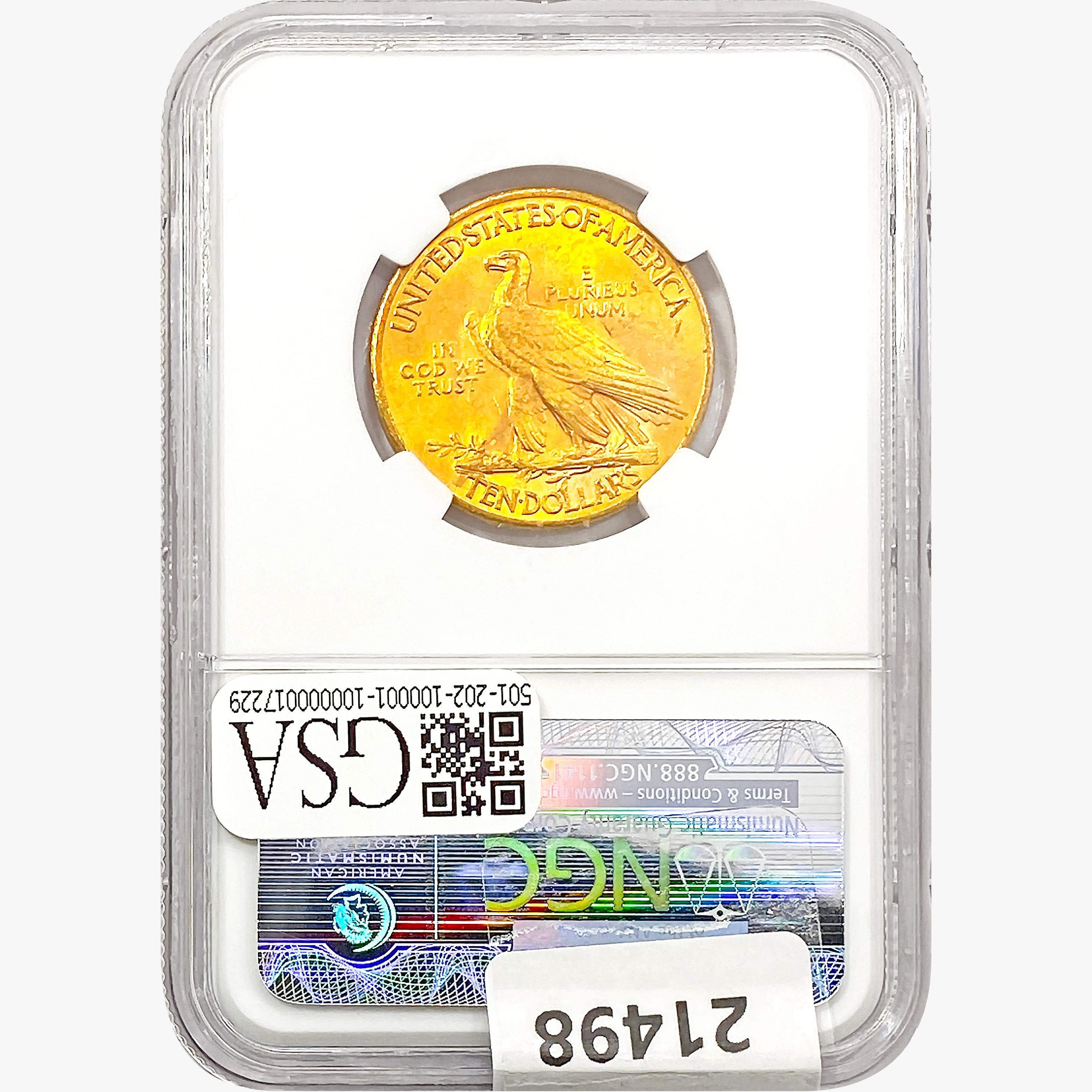 1926 $10 Gold Eagle NGC MS63