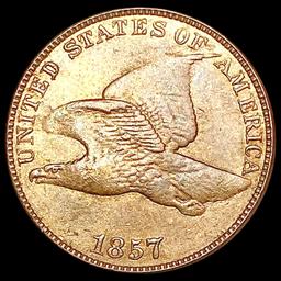 1857 Flying Eagle Cent NEARLY UNCIRCULATED