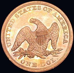 1847 Seated Liberty Dollar CHOICE BU PL