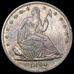 1860-O Seated Liberty Half Dollar NEARLY UNCIRCULA