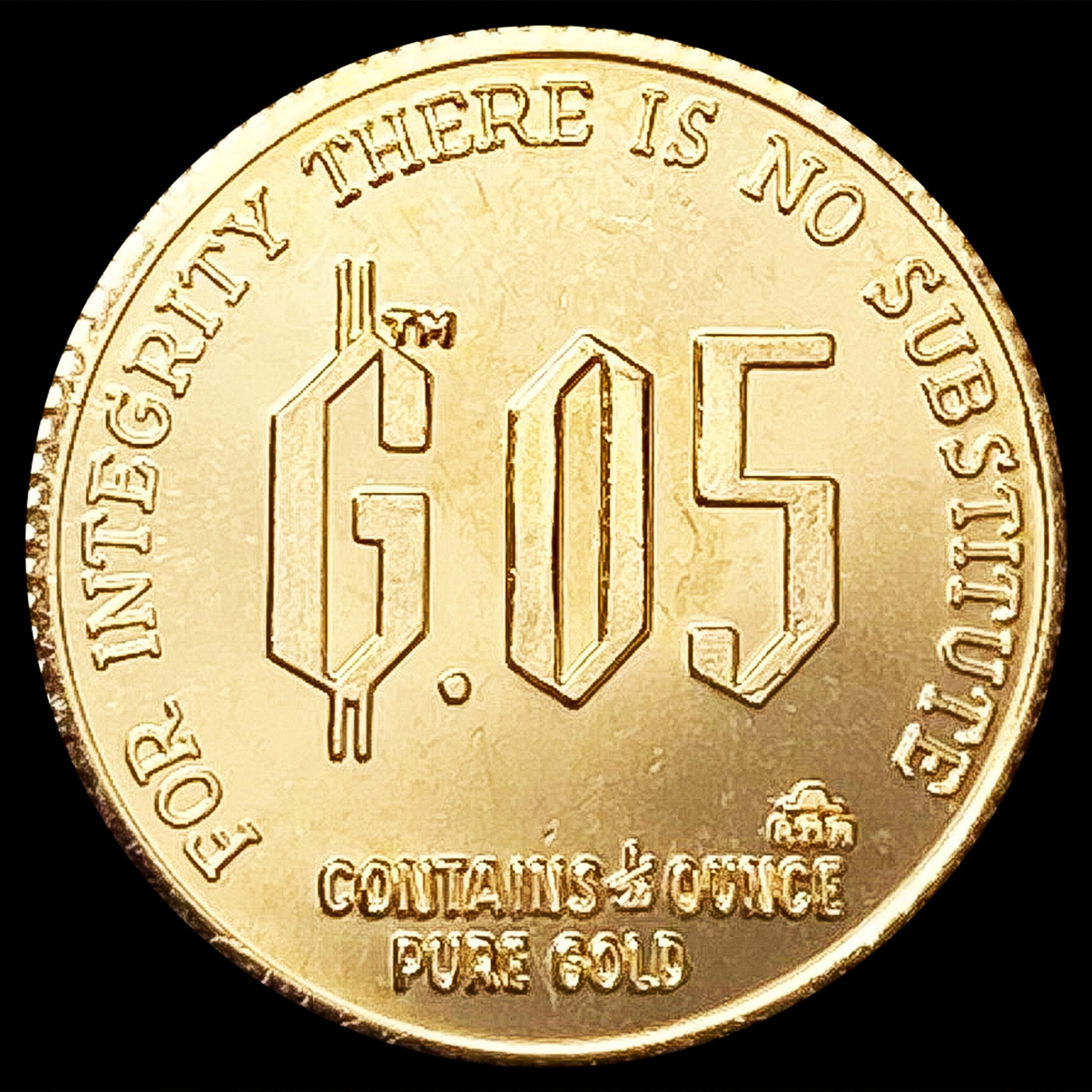 1982 GSC 1/20oz Gold G.05 Token GEM PROOF