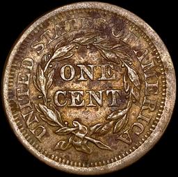 1845 Lg Ltrs Braided Hair Large Cent CLOSELY UNCIR