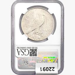 1927-D Silver Peace Dollar NGC MS61