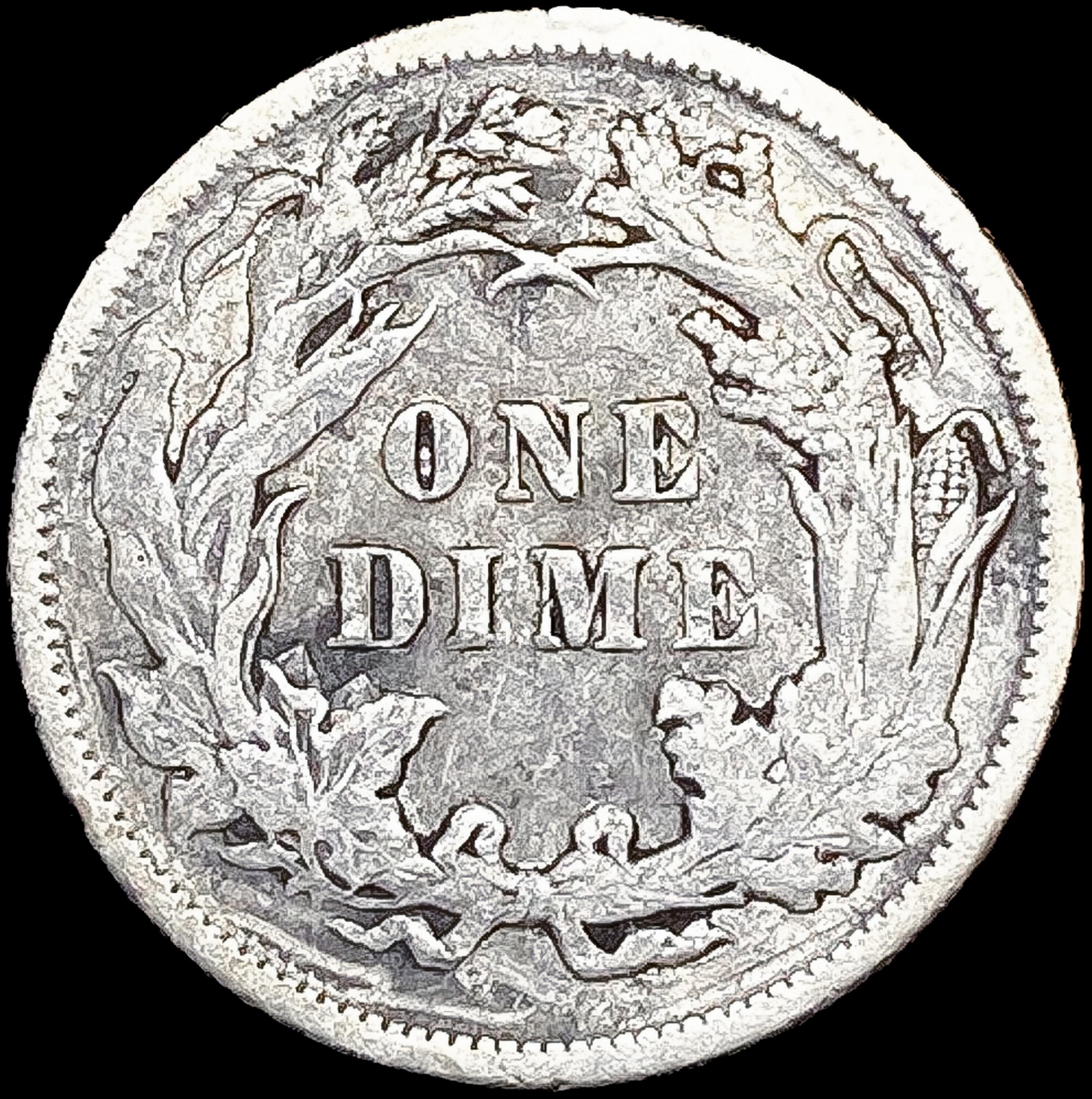 1891 Seated Liberty Dime LIGHTLY CIRCULATED