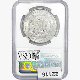 1890 Morgan Silver Dollar NGC MS64