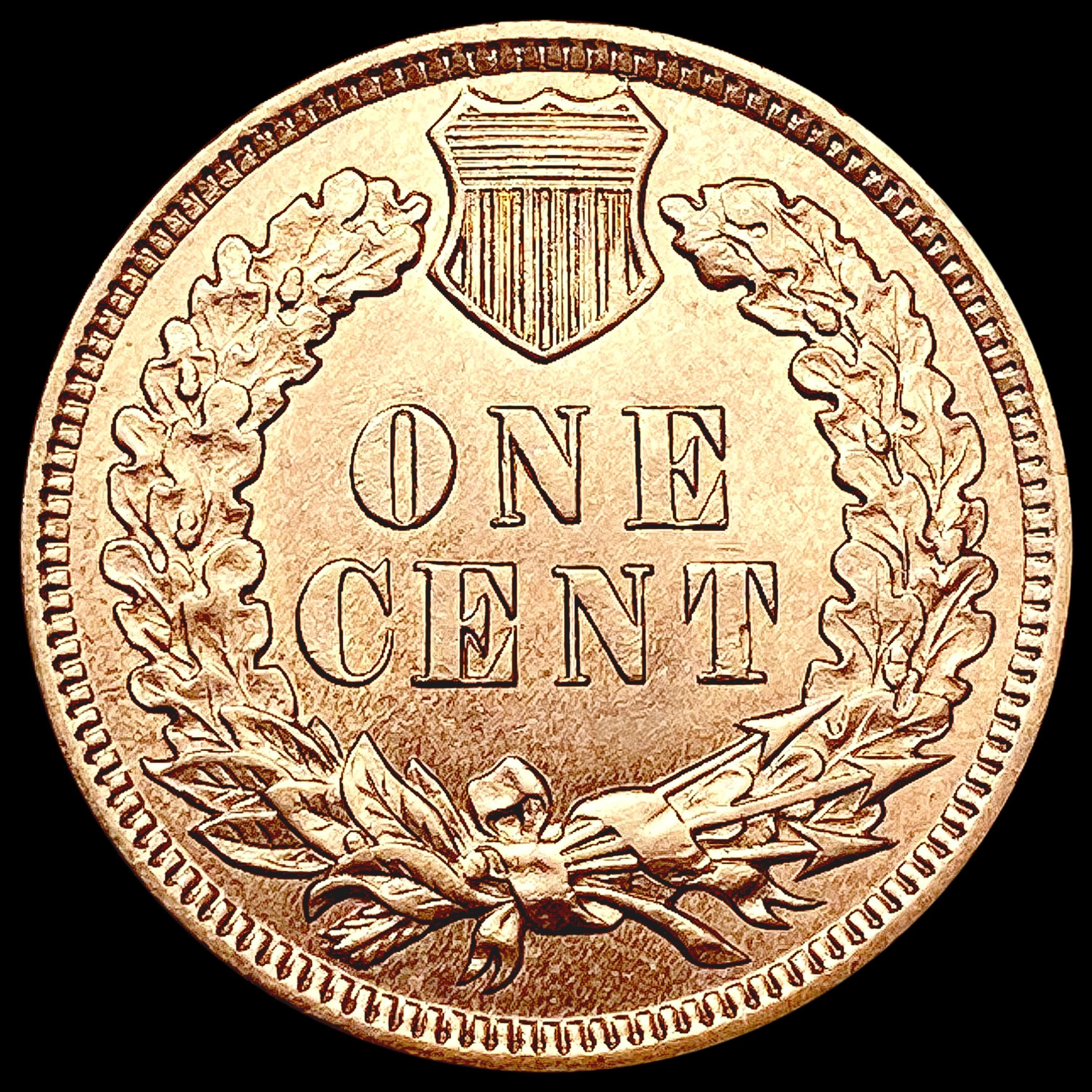 1907 RED Indian Head Cent GEM BU