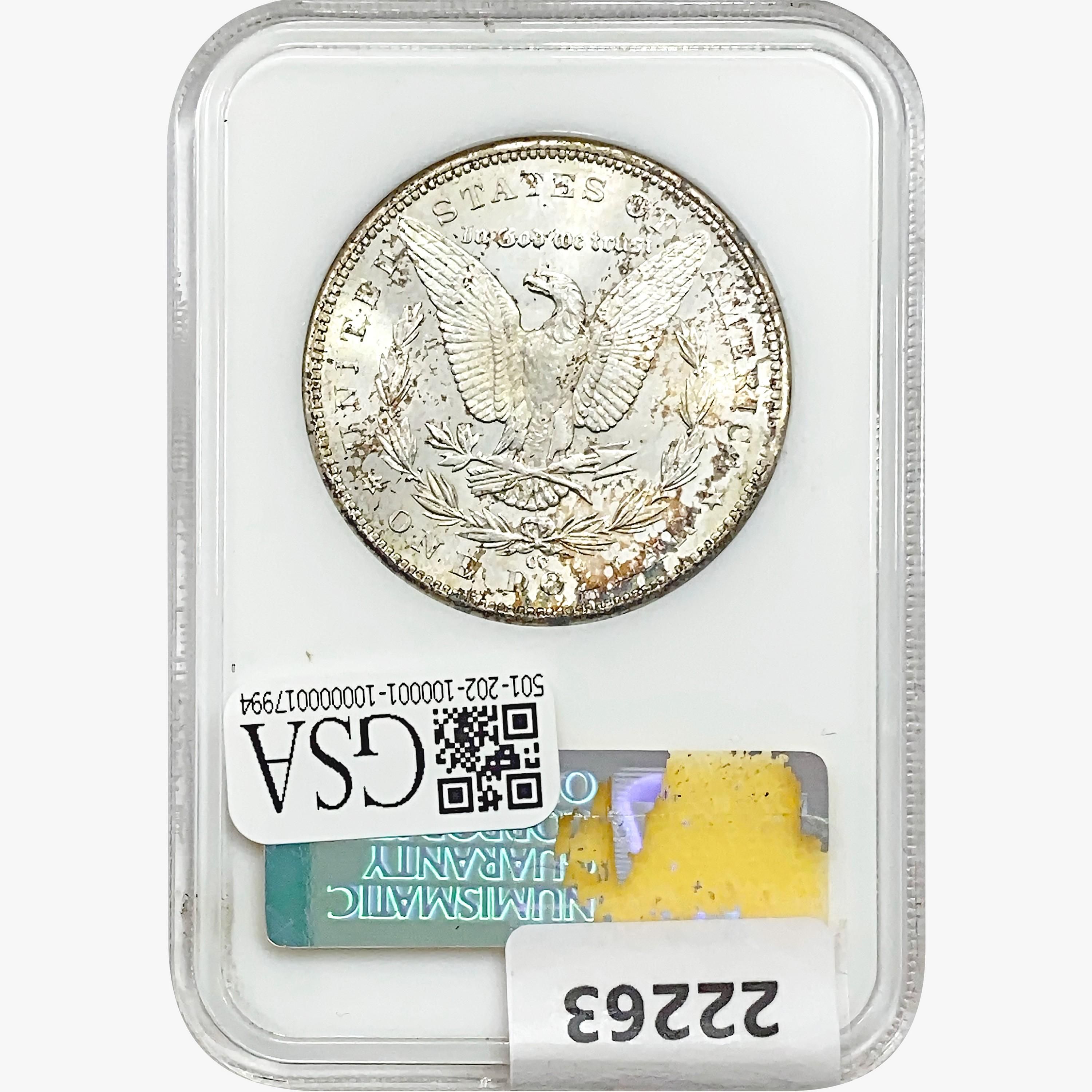 1884-CC Morgan Silver Dollar NGC MS63 DPL