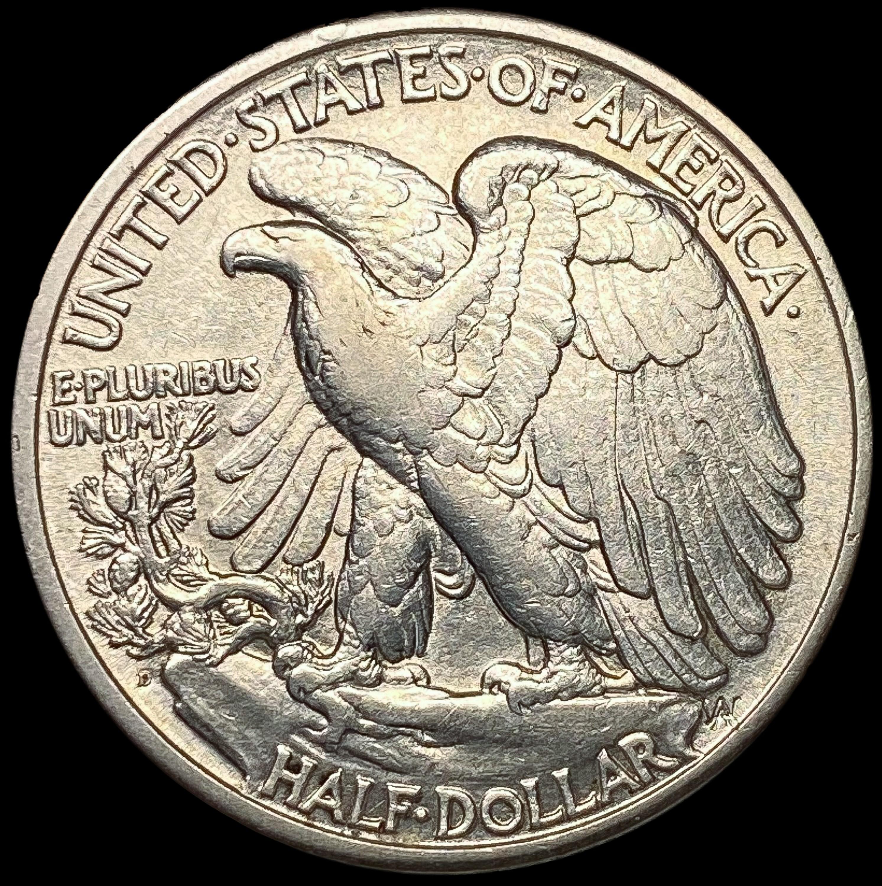 1929-D Walking Liberty Half Dollar CLOSELY UNCIRCU