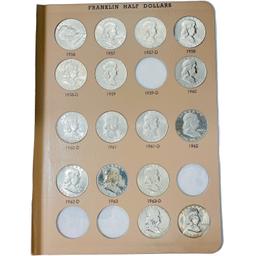 1948-1962 Franklin Half Dollar Book (47 Coins)