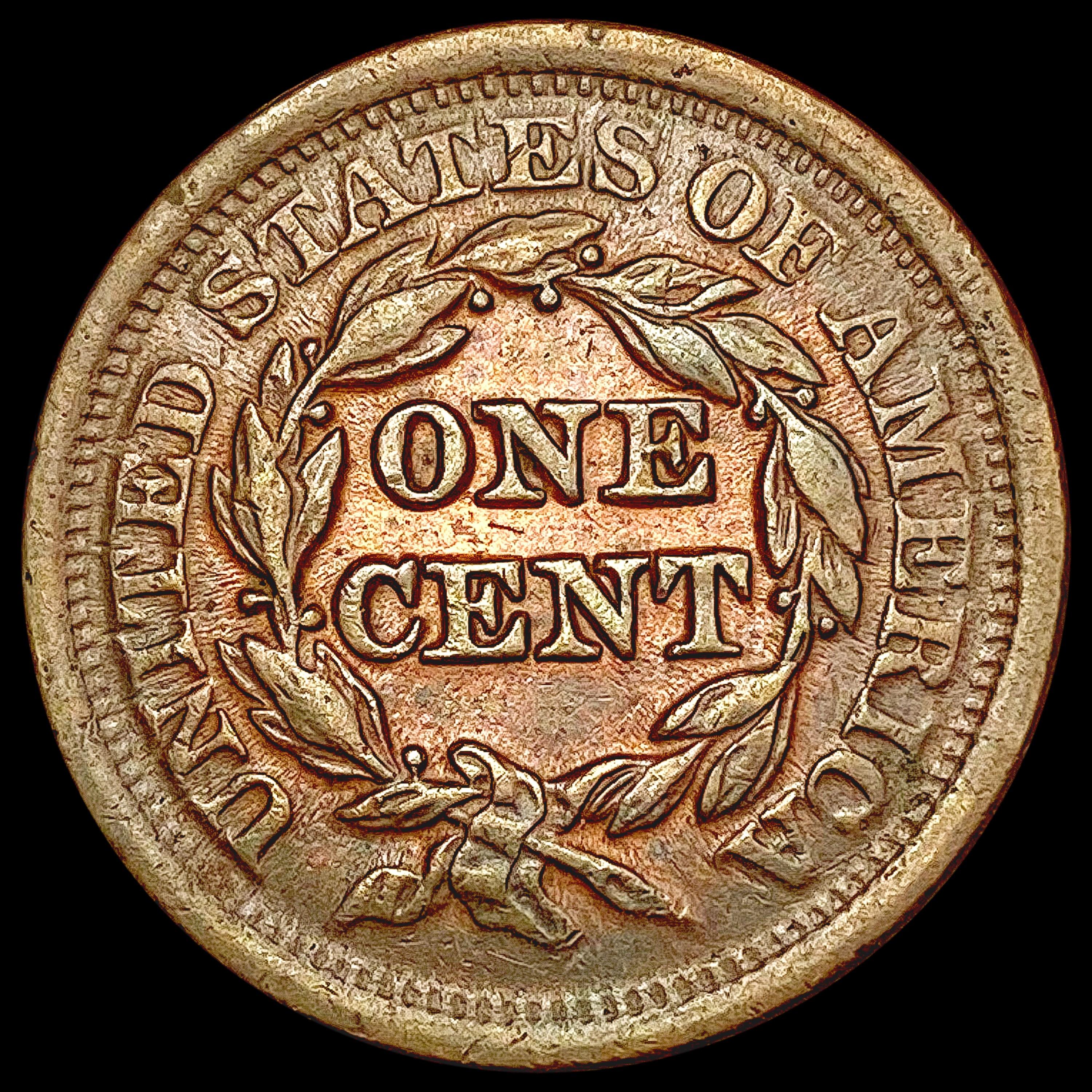 1852 Braided Hair Cent CLOSELY UNCIRCULATED