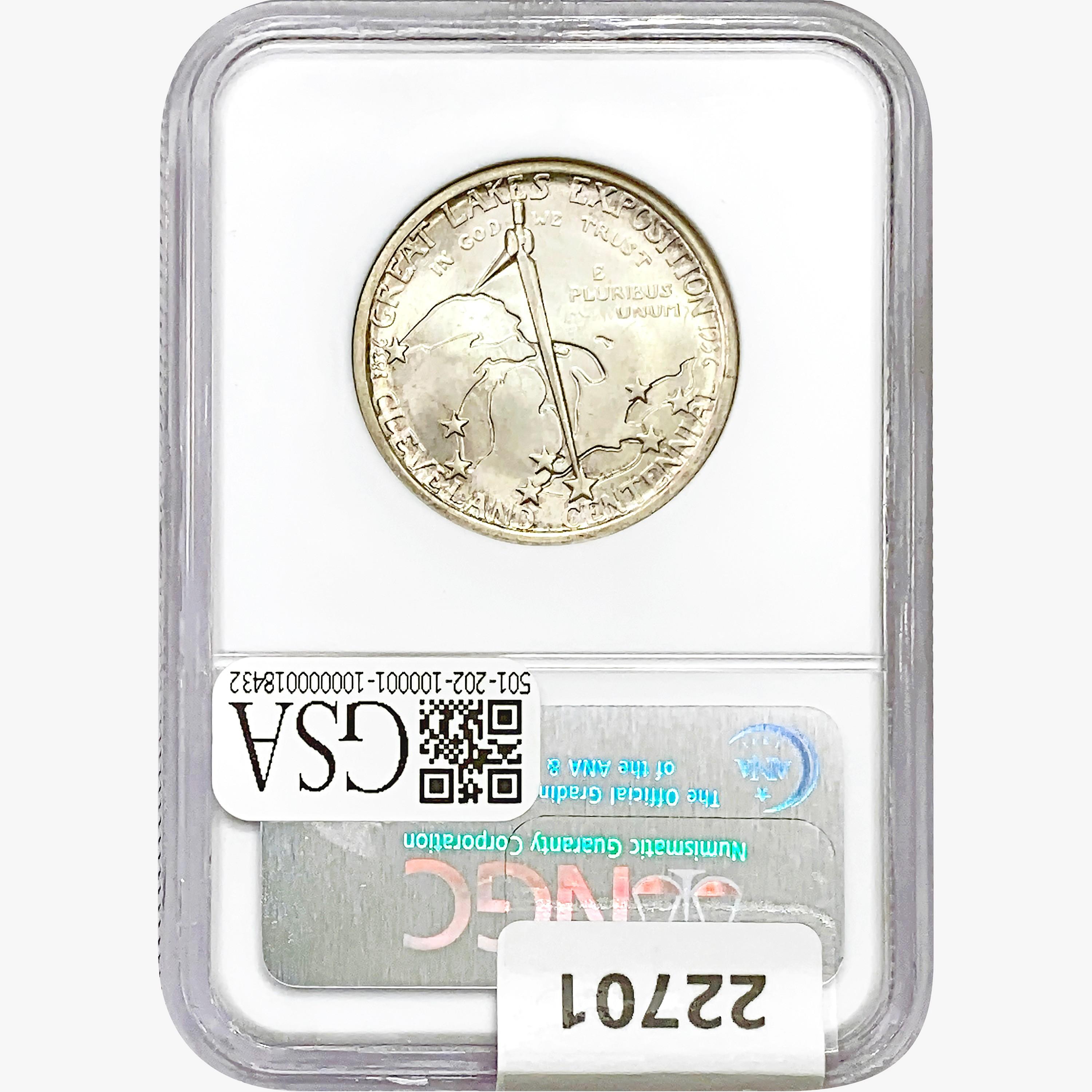 1936 Cleveland Half Dollar NGC MS65