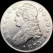 1813 Capped Bust Half Dollar LIGHTLY CIRCULATED