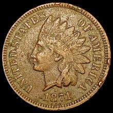 1871 Indian Head Cent LIGHTLY CIRCULATED