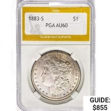 1883-S Morgan Silver Dollar PGA AU60