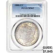 1880-CC Morgan Silver Dollar PCGS MS62