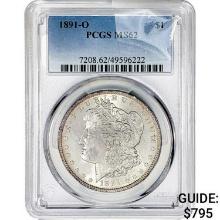 1891-O Morgan Silver Dollar PCGS MS62