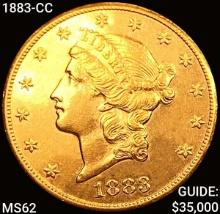 1883-CC $20 Gold Double Eagle