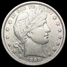 1898 Barber Half Dollar NEARLY UNCIRCULATED