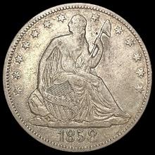 1858 Seated Liberty Half Dollar NEARLY UNCIRCULATE