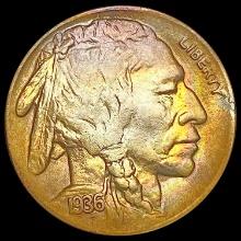 1936-D Buffalo Nickel CHOICE AU
