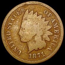 1871 Indian Head Cent NICELY CIRCULATED