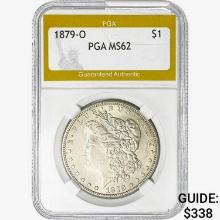 1879-O Morgan Silver Dollar PGA MS62