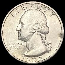 1932-S Washington Silver Quarter CHOICE AU