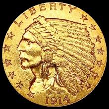 1914-D $2.50 Gold Quarter Eagle UNCIRCULATED