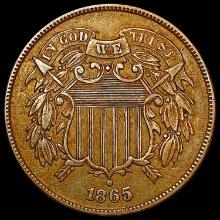 1865  Two Cent Piece CLOSELY UNCIRCULATED