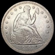 1843 Seated Liberty Dollar CLOSELY UNCIRCULATED