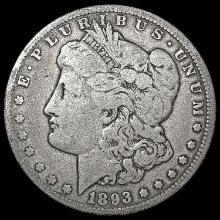 1893-CC Morgan Silver Dollar NICELY CIRCULATED