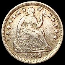 1849/6 Seated Liberty Half Dime NEARLY UNCIRCULATE