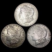 [3] 1887&1889 Morgan Silver Dollar CLOSELY UNCIRCU