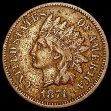 1874 Indian Head Cent LIGHTLY CIRCULATED