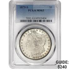 1879-S Morgan Silver Dollar PCGS MS63