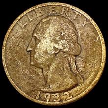 1932-S Washington Silver Quarter LIGHTLY CIRCULATE