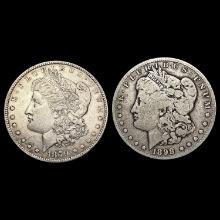 1898-S, 1879-O (2) Morgan Silver Dollars HIGH GRAD