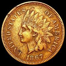 1867 RB Indian Head Cent CHOICE AU