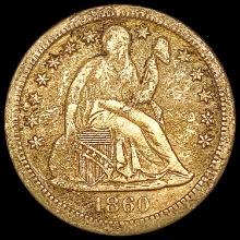 1860-S Seated Liberty Dime NEARLY UNCIRCULATED