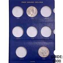 1922-1925 Peace $1 in Album (3 Coins)