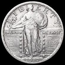 1917 T2 Standing Liberty Quarter CLOSELY UNCIRCULA