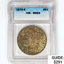 1878-S Morgan Silver Dollar ICG MS63