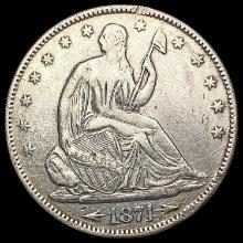 1874-S Arrows Seated Liberty Half Dollar CLOSELY U