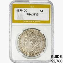 1879-CC Morgan Silver Dollar PGA XF45